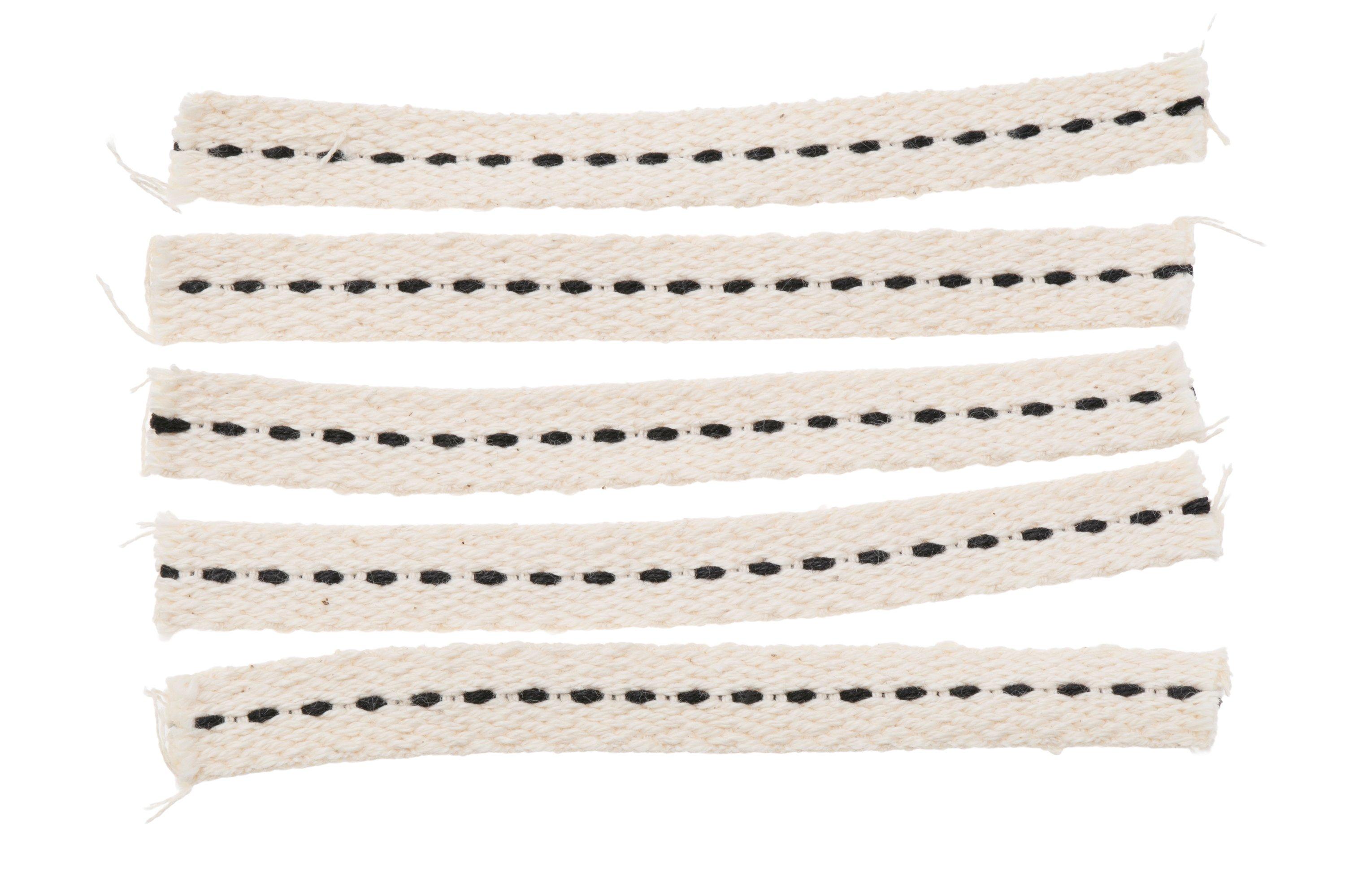 LaziRoll Ersatzdocht 10 Stück 12x120mm | Für Petroleumlaternen Wie Baby Special 276 | 100% Baumwolle