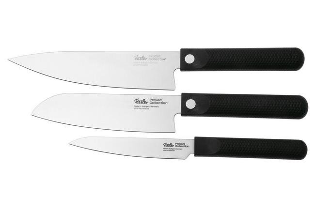 Afbeelding voor Fissler ProCut 001-019-03-000/0, 3-delige messenset met koksmes, santoku en universeelmes