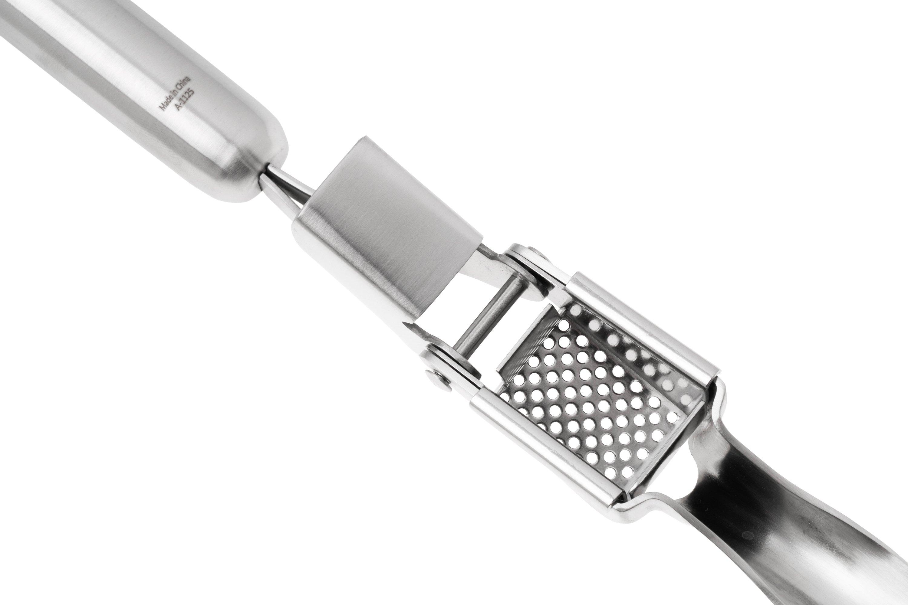 Fissler Essential, Roestvrij Stalen Knoflookpers  20 Cm  Versnippert Knoflook En Gember Met Ophangoog Vaatwasmachinebestendig 2267116663