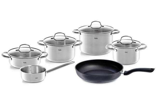 Bild für Fissler San Francisco 040-113-05-000-0 5-teiliges Topfset + Fissler Cenit 045-300-28-100 Pfanne 28 cm