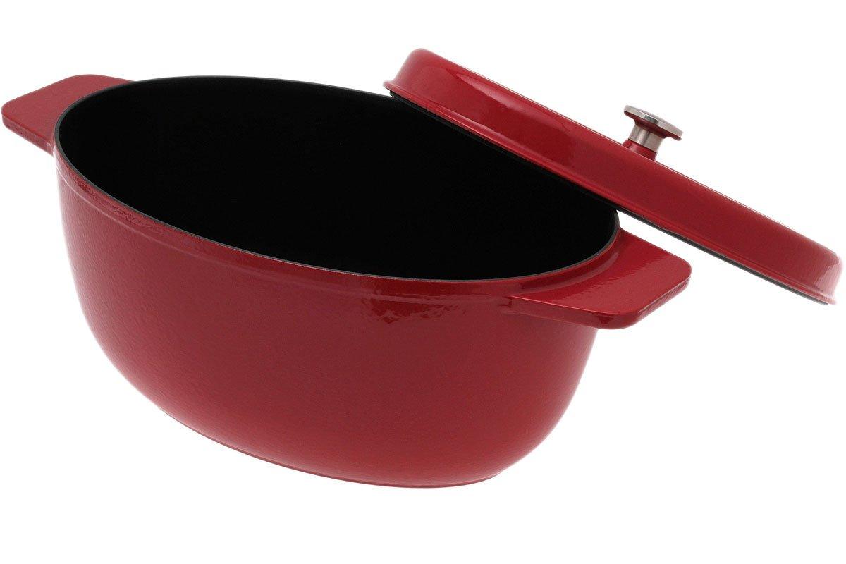 Fissler Arcana Red braadpan/cocotte ovaal 28cm, Symphony in Red | Voordelig kopen bij