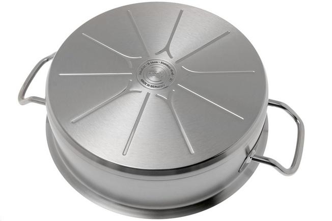 Casserole basse en acier inoxydable avec couvercle Pro 1,2 L