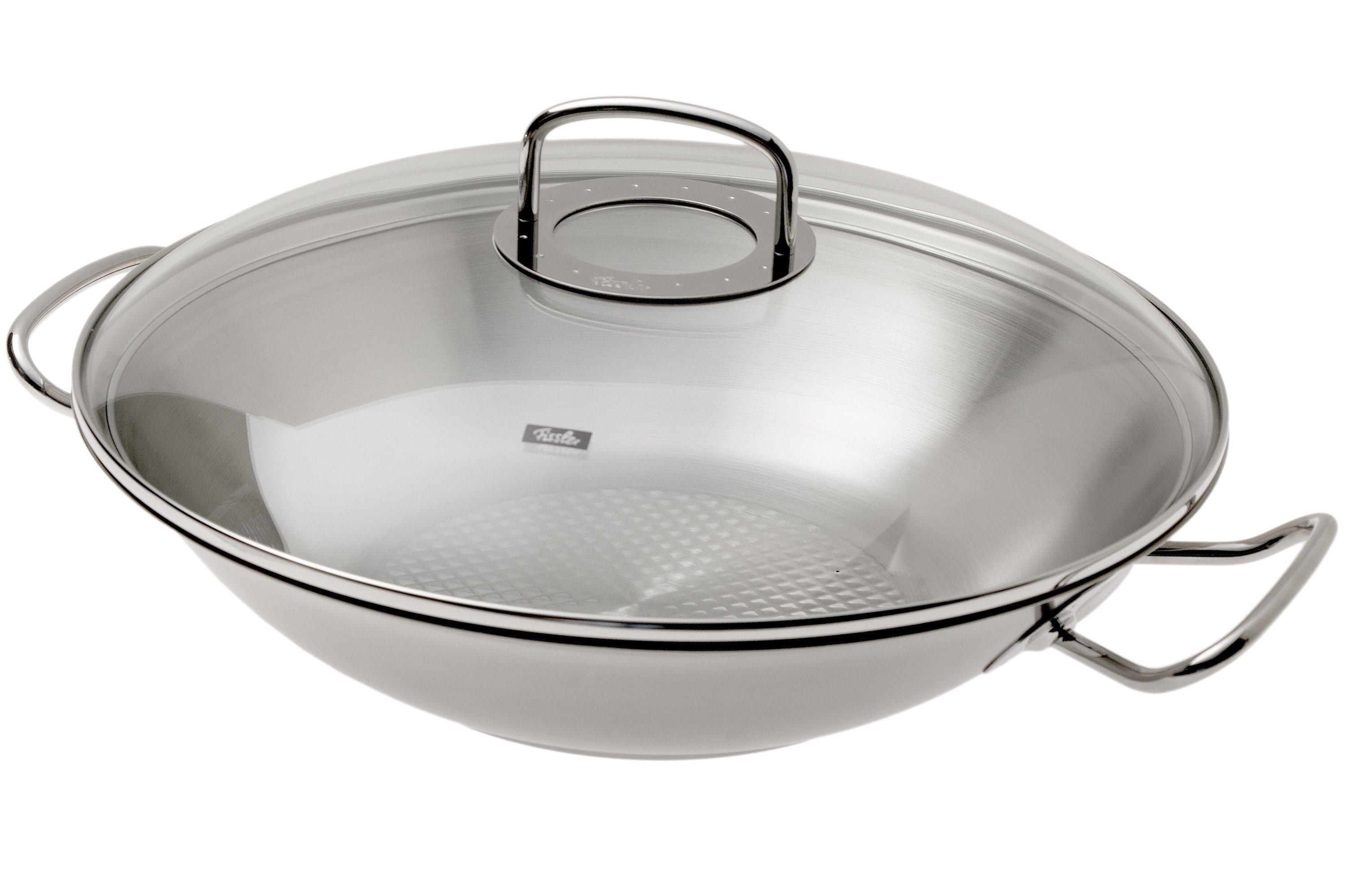 Fissler Original Profi 084-826-35-000 wok with lid, 35 cm