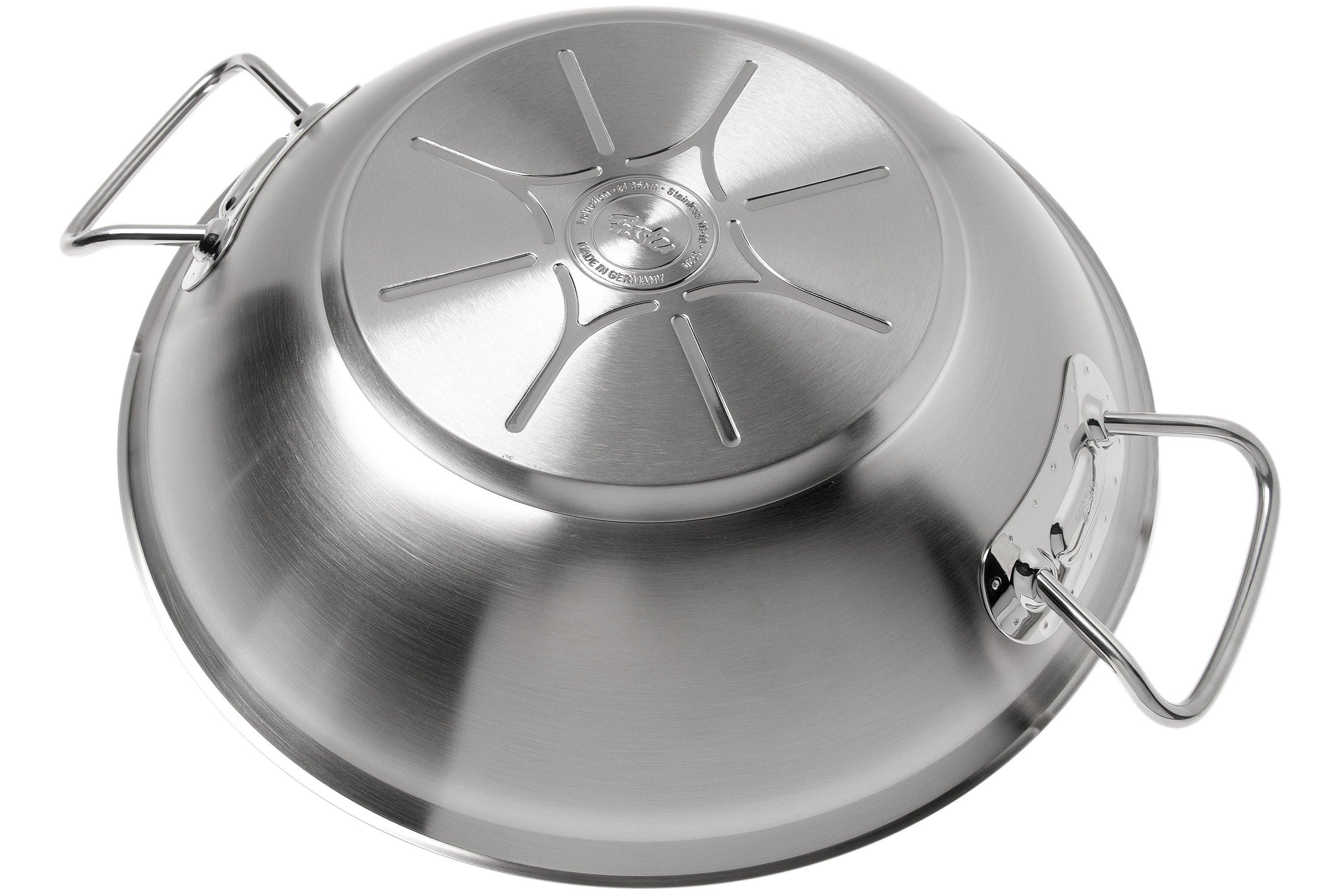 Fissler Original Profi 084-826-35-000 wok with lid, 35 cm