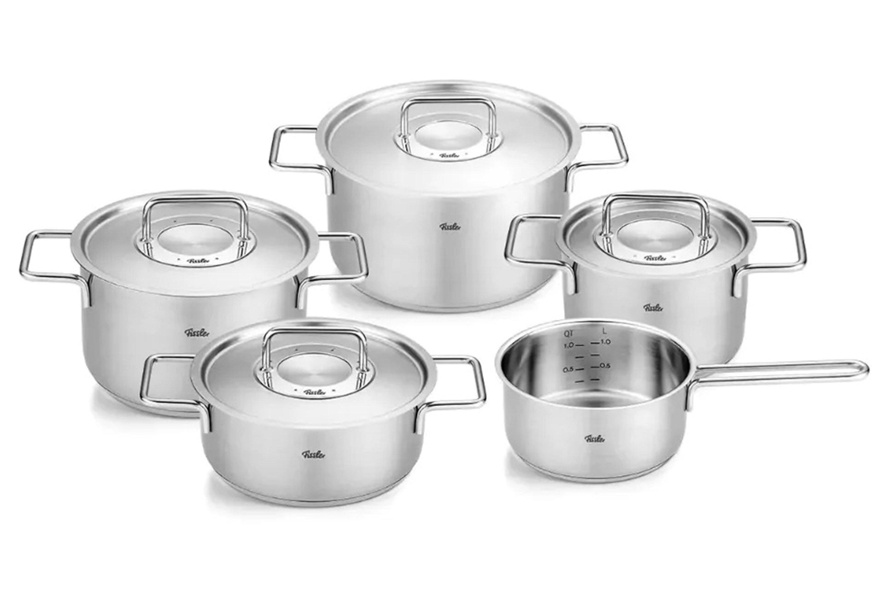 Fissler Pure Collection 086-114-05-000-0 5-piece pan set 