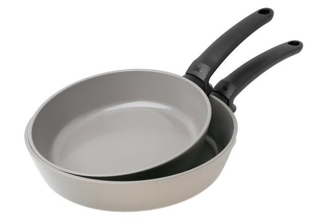 Afbeelding voor Fissler Ceratal Evo Comfort 113-002-02-100-0 Warm Grey, 2-delige koekenpannenset, 24 en 28cm