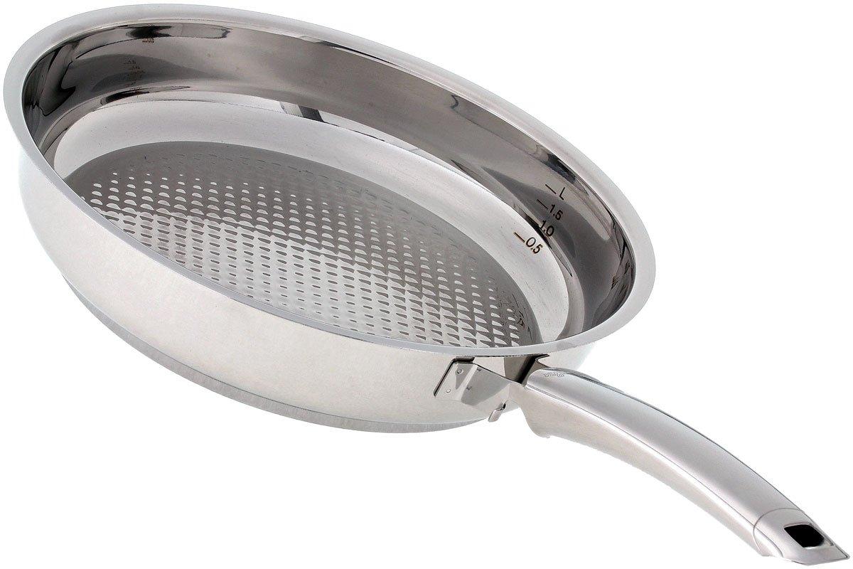 Poêle À Frire En Acier 18/10, Inox Premium, Induction Gaz, 26 Cm à