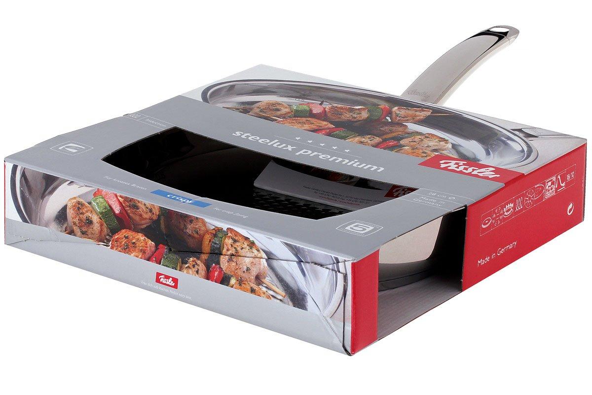 Fissler Crispy Steelux Premium frying pan, 28 cm | Advantageously