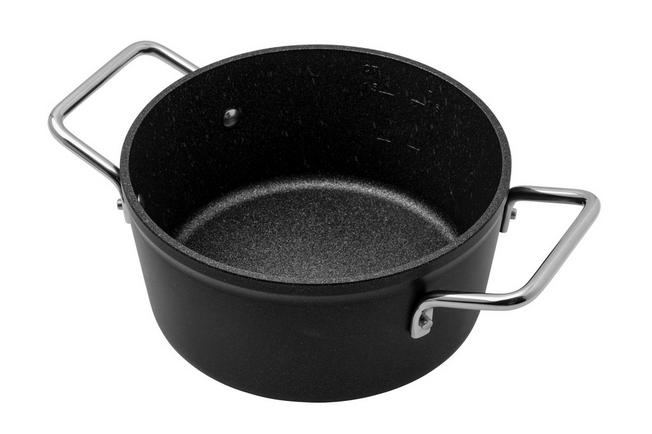 CASSEROLE 18CM NOIRE GAZ/ELECTRIC