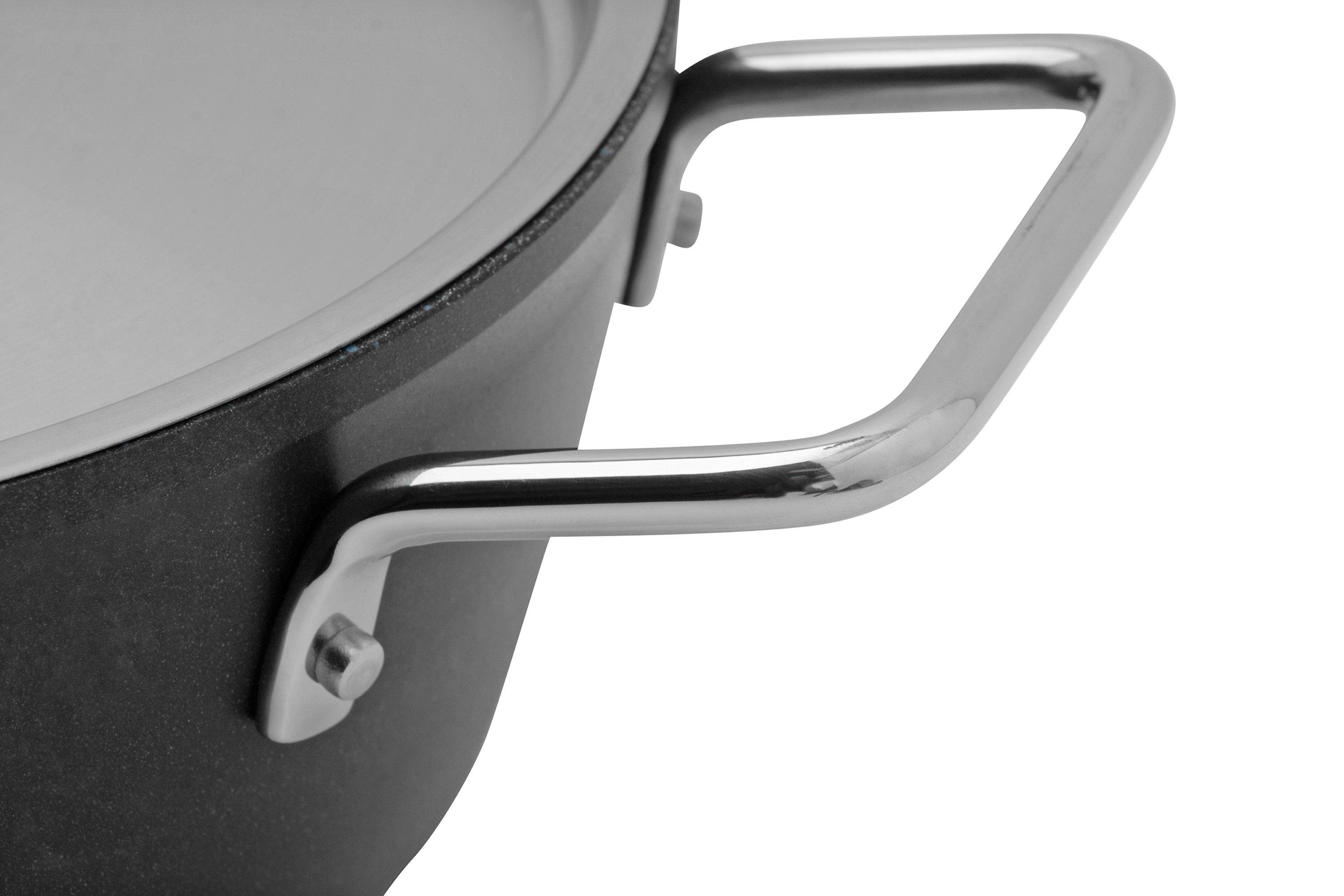 Fissler Palermo, set di pentole in acciaio inox, 5 pezzi, pentole con coperchio in vetro (3 pentole, 1 pentola, 1 casseruola) – induzione