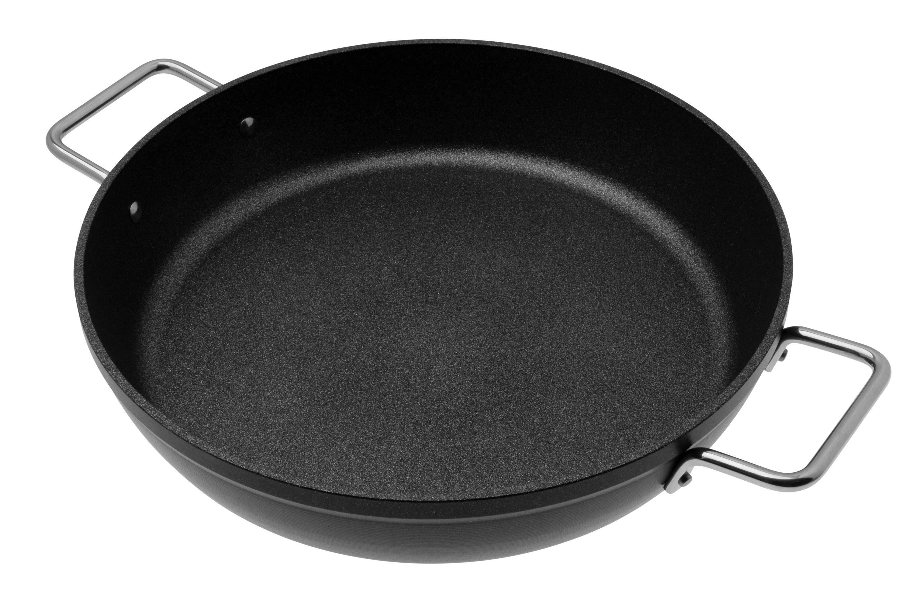 Fissler Cent/Aluminium serving pan ( 28 cm - 3.1 l) coated frying pan, stewpan nonstick, all heat sources, also induction, black