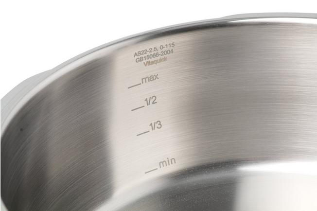 Afbeelding voor Fissler Vitaquick Elemental 600-460-02-000/0 Sage Green, snelkookpan, 22 cm, 2,5l