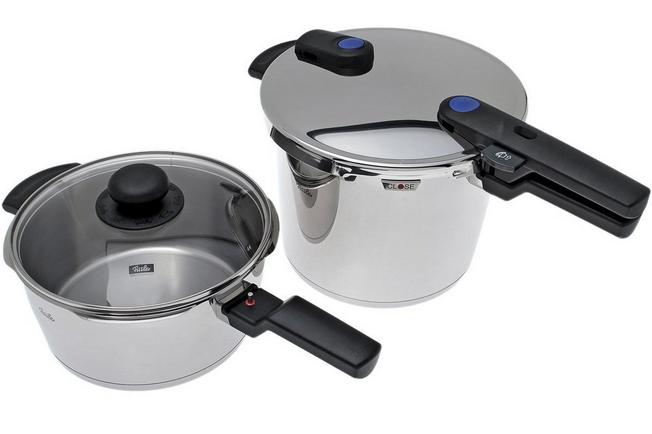 Cusco Stoutmoedig fout Fissler Vitaquick snelkookpan 6,0L en snelbraadpan 3,5L met glazen deksel |  Voordelig kopen bij knivesandtools.be