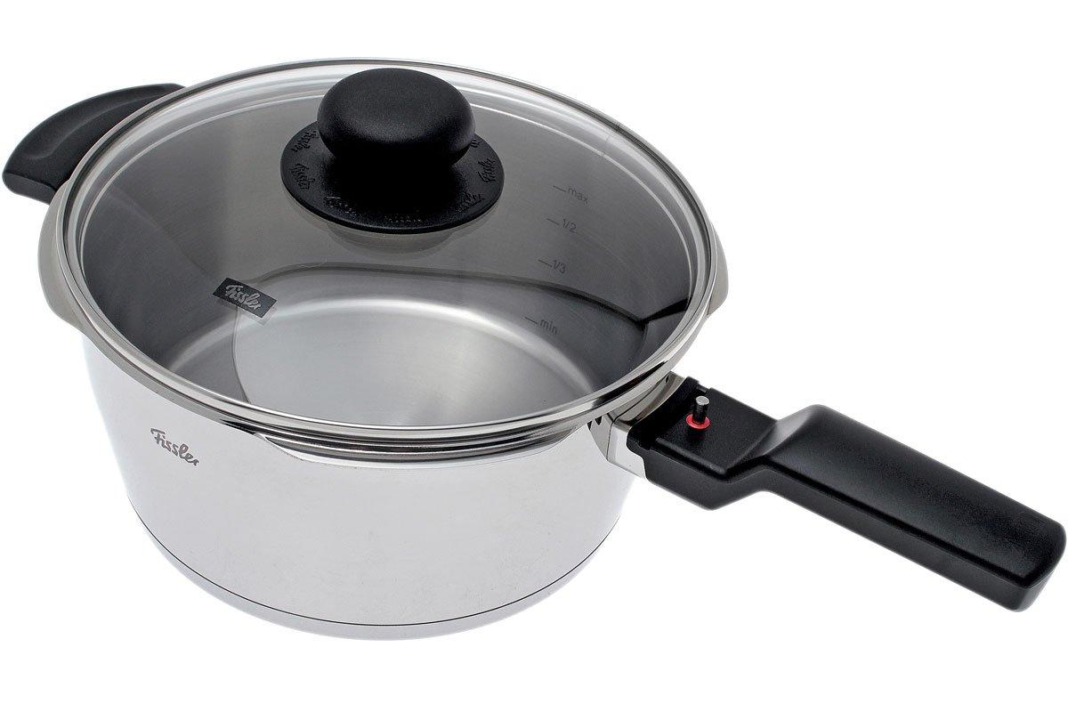 Fissler Vitaquick pressure cooker 6,0L and quick roaster 3,5L glass lid