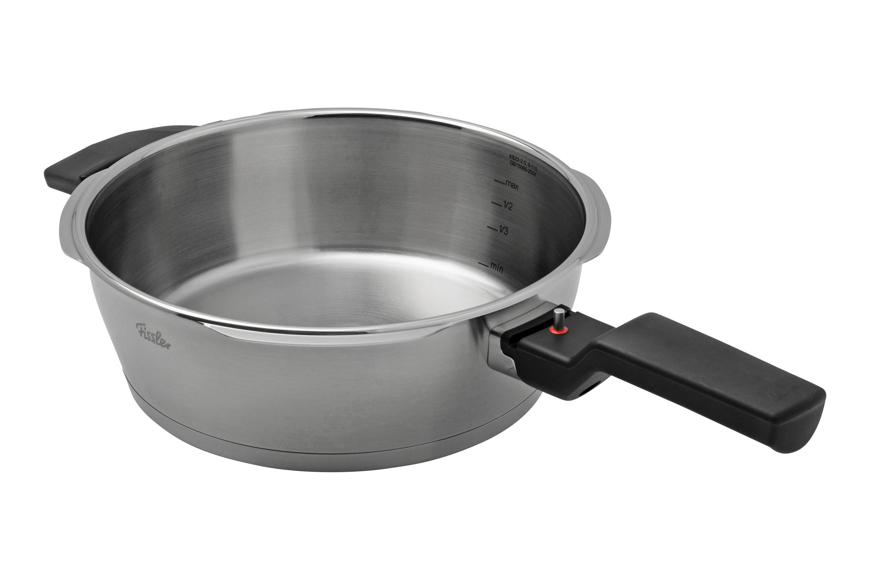 Fissler Vitaquick Autocuiseur Compatible Induction (4,5 l, Ø 22 cm) Marmite  à Pression en Acier Inoxydable, 2 Niveaux de Cuisson, Empilable, Tout Type  de Feu – Induction Incluse : : Cuisine et Maison