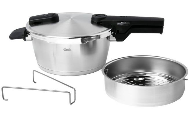 Bild für Fissler Vitaquick Premium 602-410-03-070-0 Schnellkochtopf mit Dämpfeinsatz, 22 cm, 3,5 L