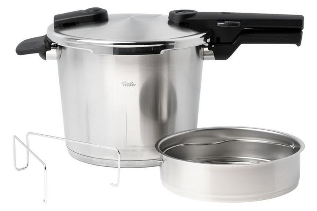 Afbeelding voor Fissler Vitaquick Premium 602-410-06-070-0 snelkookpan, 22 cm, 6.0L met stoominzet