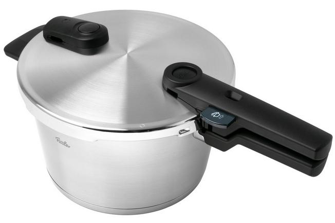 Bild für Fissler Vitaquick Premium 602-410-11-070-0 Schnellkochtopf mit Dämpfeinsatzset, 2-teiliges Set 2,5 L, 4,5 L