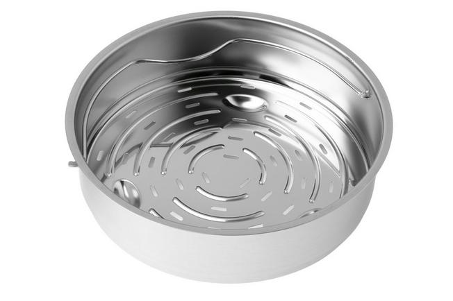 Bild für Fissler Vitaquick Premium 602-410-11-070-0 Schnellkochtopf mit Dämpfeinsatzset, 2-teiliges Set 2,5 L, 4,5 L
