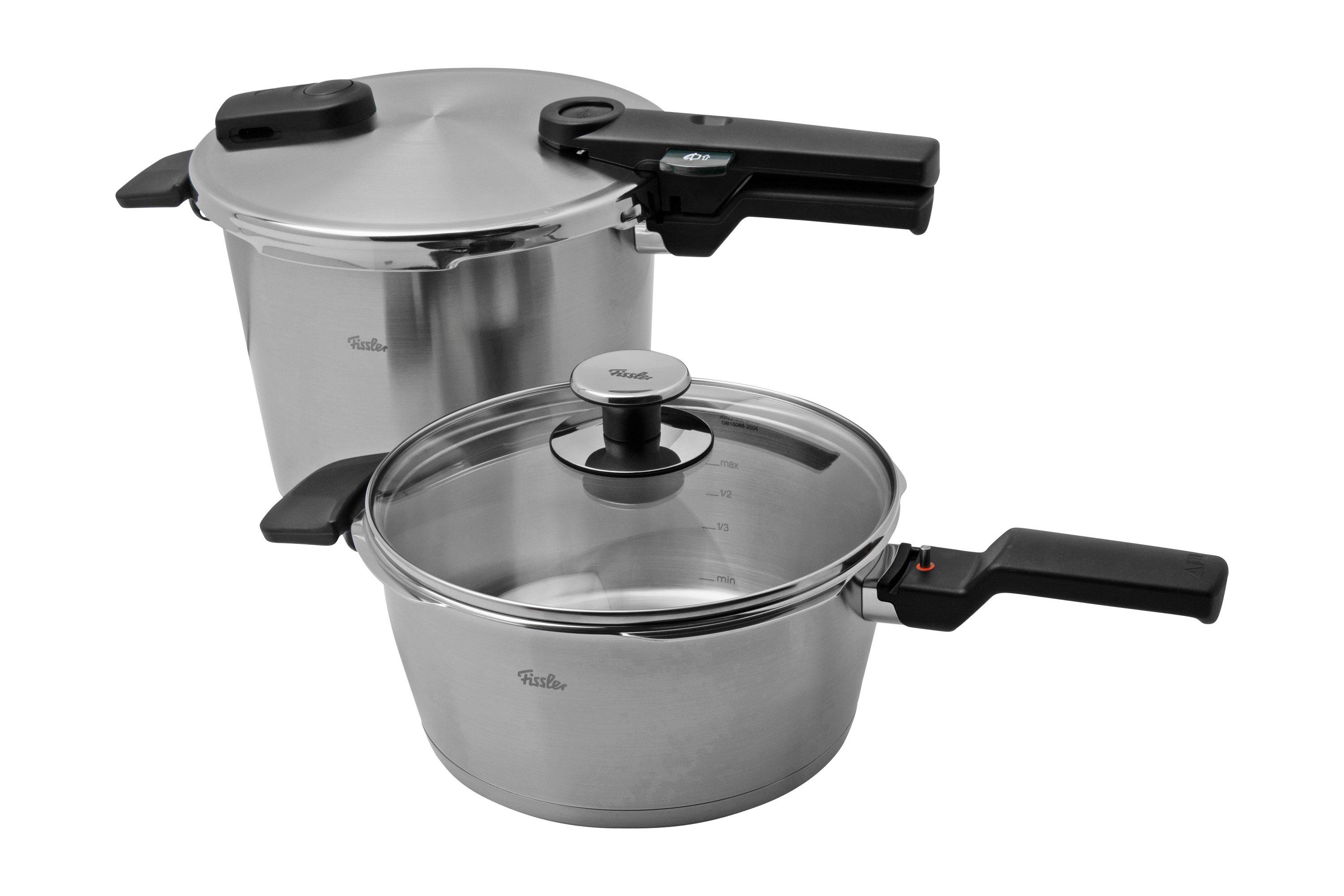 Fissler Vitaquick Premium 602410130800, 2piece pressure cooker set