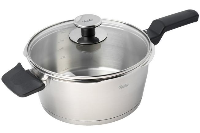 Afbeelding voor Fissler Vitaquick Premium 602-410-13-090-0, 2-delige snelkookpanset 22 cm, 6.0L en 3.5L met stoominzet en glazen deksel