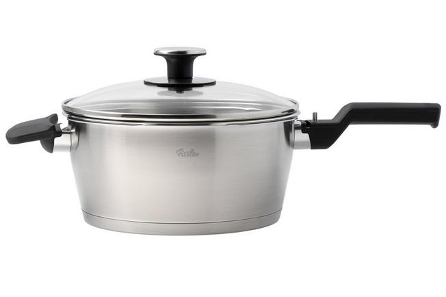Afbeelding voor Fissler Vitaquick Premium 602-410-13-090-0, 2-delige snelkookpanset 22 cm, 6.0L en 3.5L met stoominzet en glazen deksel