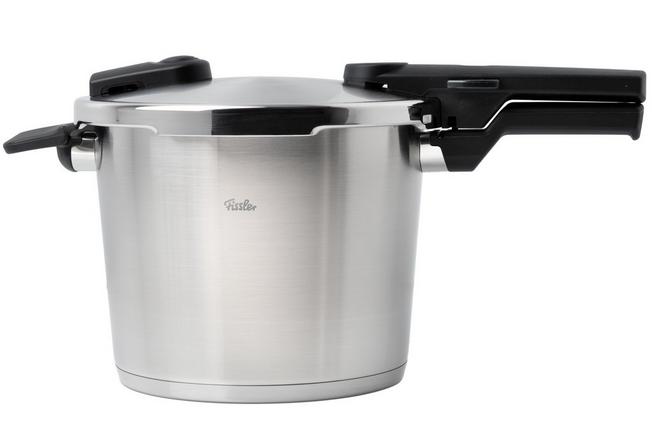 Afbeelding voor Fissler Vitaquick Premium 602-410-13-090-0, 2-delige snelkookpanset 22 cm, 6.0L en 3.5L met stoominzet en glazen deksel