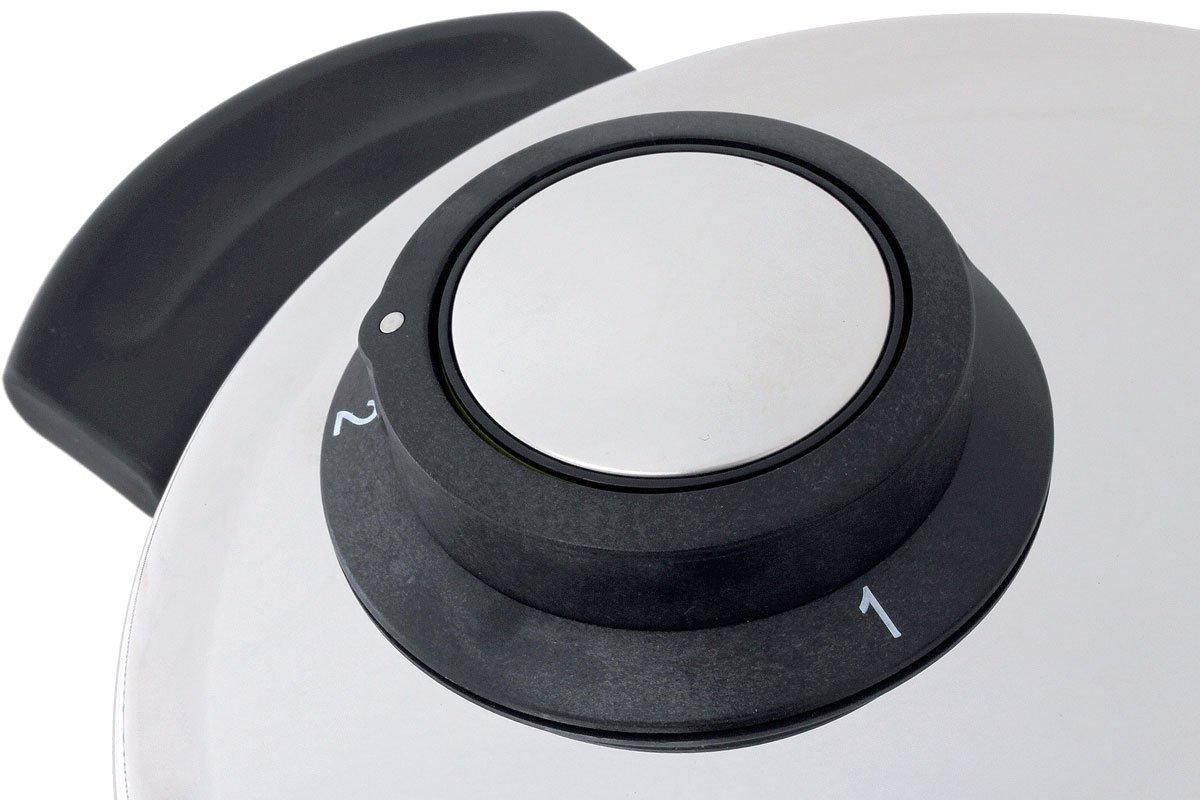 Schnellkochtopf 5L Mit Dämpfeinsatz - Aluminium Für Induktion