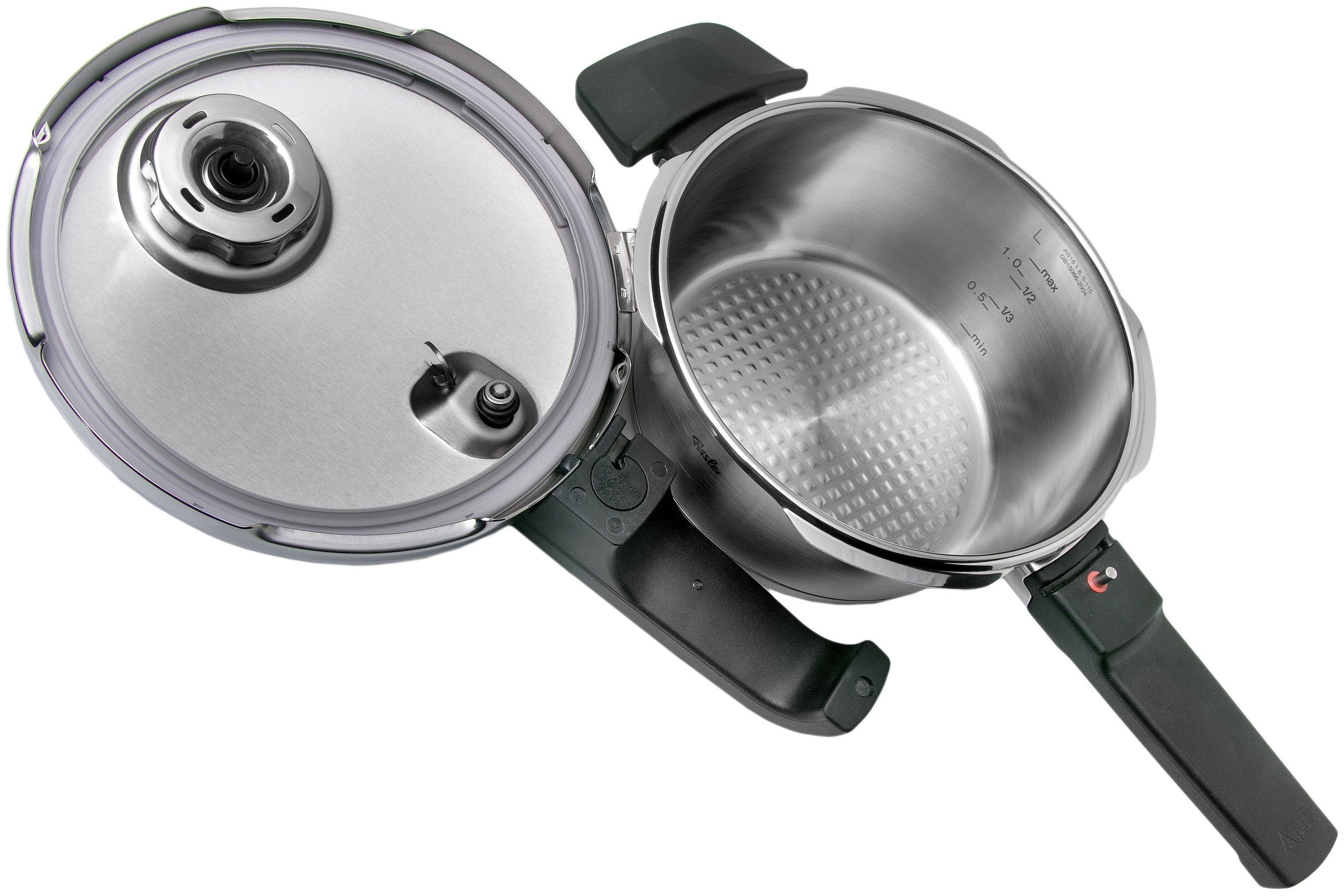 Fissler Vitavit Premium 622-412-12-070, 3-piece pressure cooker set with  steam insert