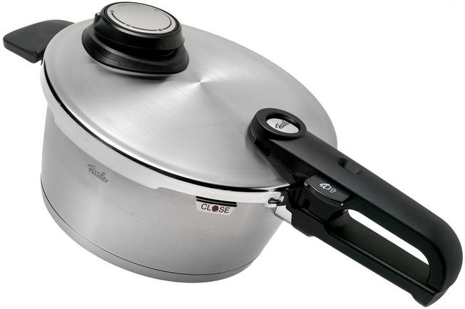 Fissler Vitavit Premium 622-412-03-070 pentola a pressione 22 cm, 3.5L con  inserto per il vapore