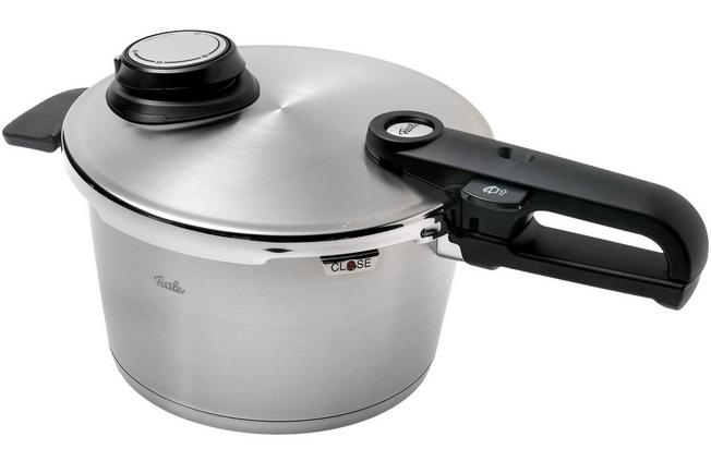 Fissler Vitavit Premium 622-412-04-070 pentola a pressione 22 cm, 4.5L con  inserto per il vapore