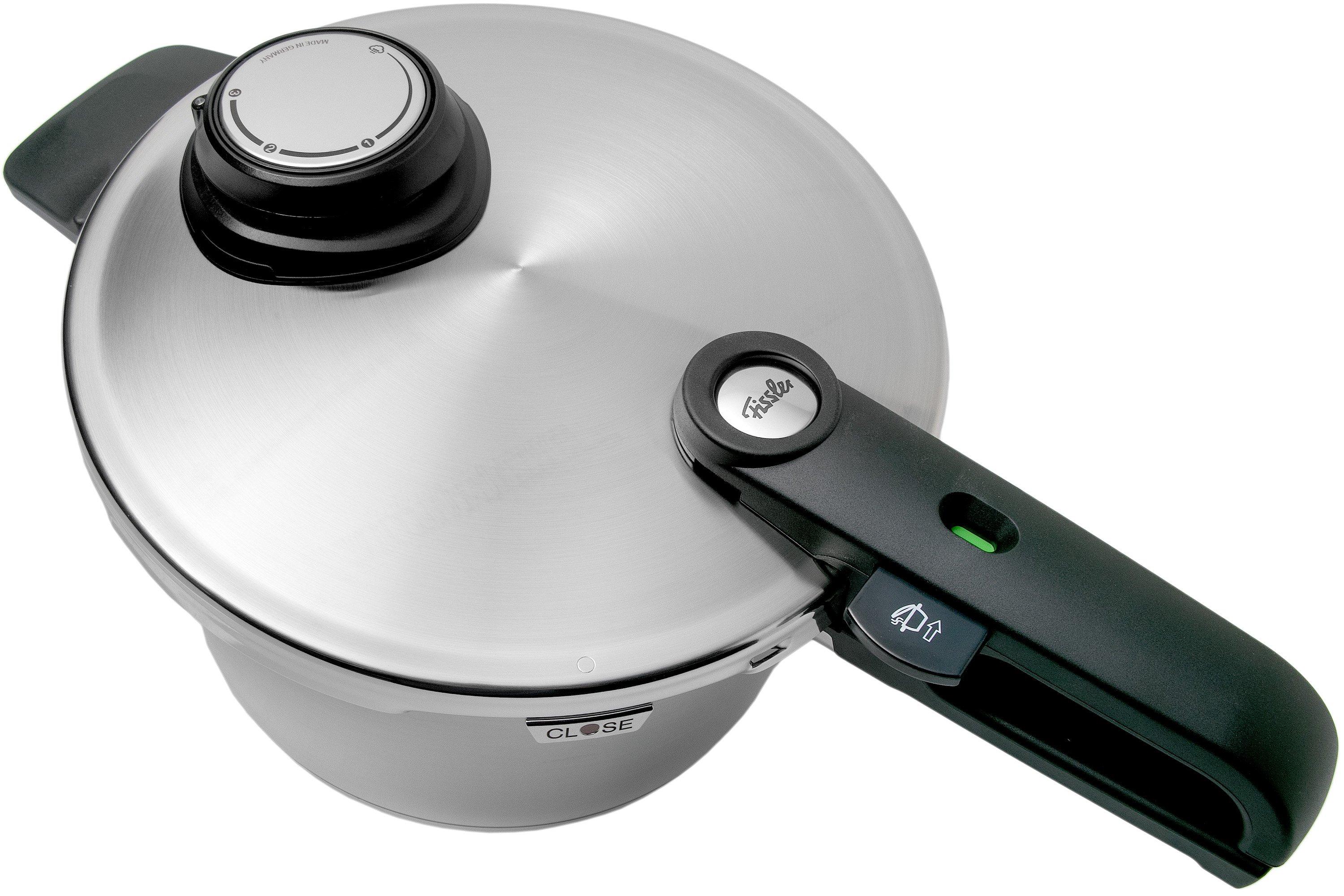 Vitavit Premium Combi 2.0. Sauteuse de 2,5L à 4L + Autocuiseur 1,8L à 8L  (Avec panier vapeur) - Fissler