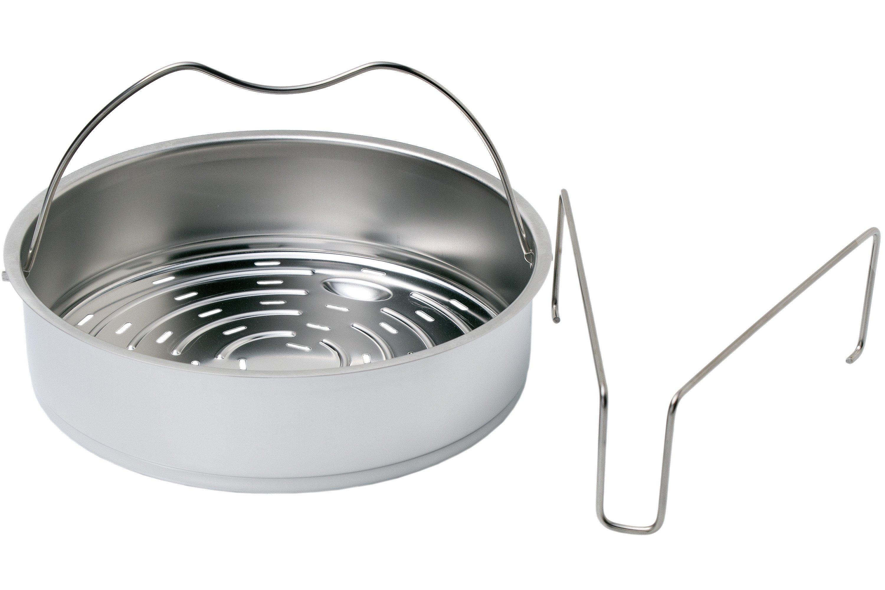 Fissler Phi Collection - Set 5 Pentole In Acciaio Inox Con Coperchi - Casseruole Fondi (16,20,24 Cm), Bassa (20 Cm) E Pentola Pressione 16 Cm - Adatto A Induzione
