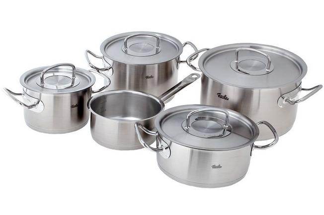 Fissler Original Profi Collection 8412325000, pannenset, RVS deksels | Voordelig kopen bij knivesandtools.nl