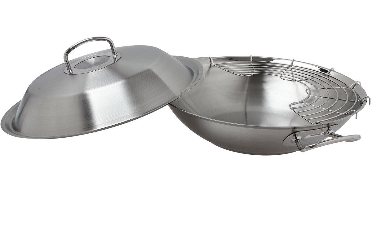 Fissler Original shopping cm wok | with lid, at Advantageously Pro 35 Collection
