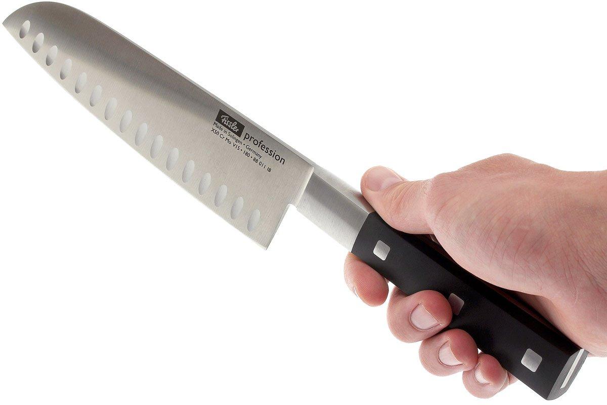 Fissler Profession santoku with dents18cm 8801118000 Advantageously