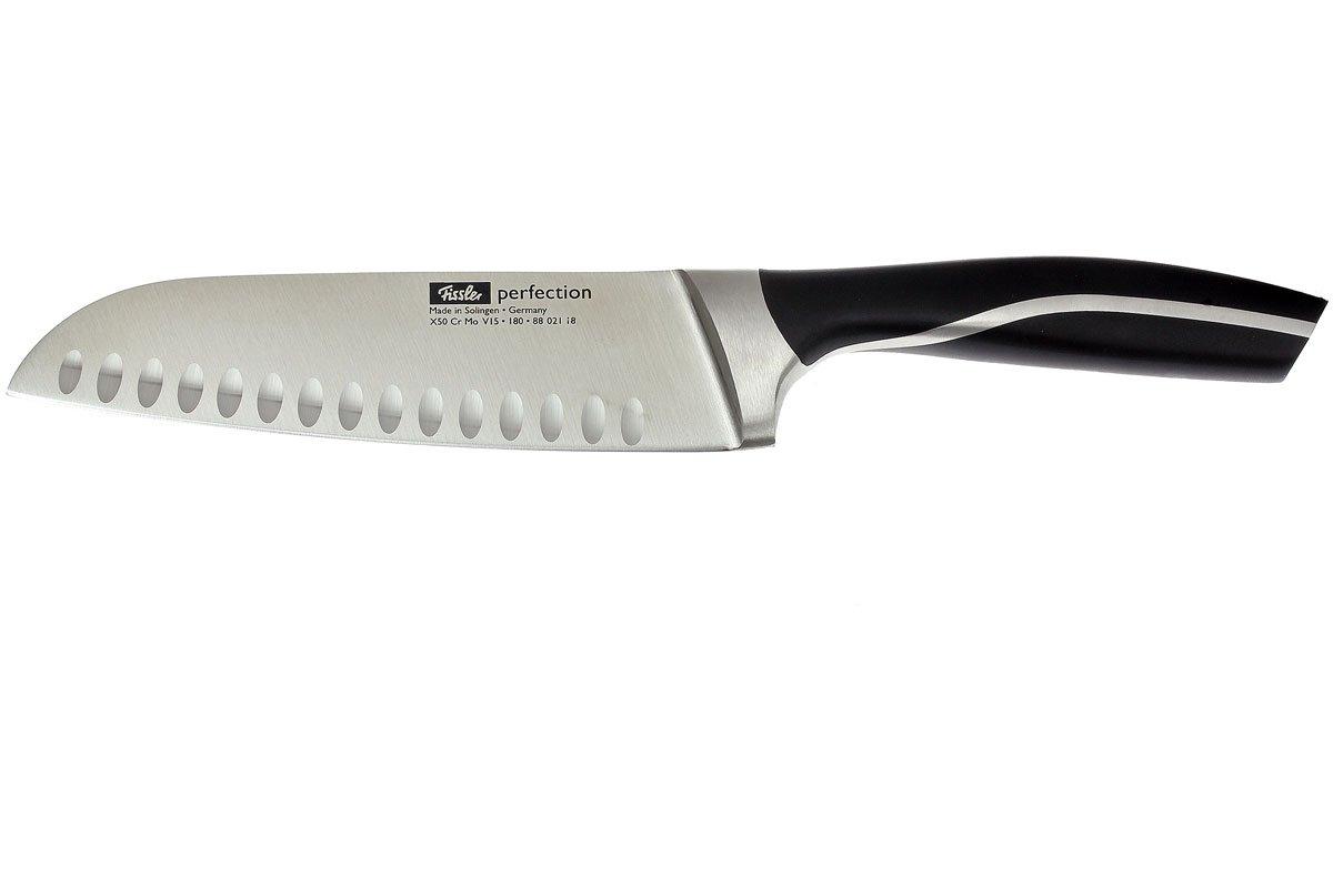 Fissler Perfection santoku with dents 18cm 8802118000 Advantageously