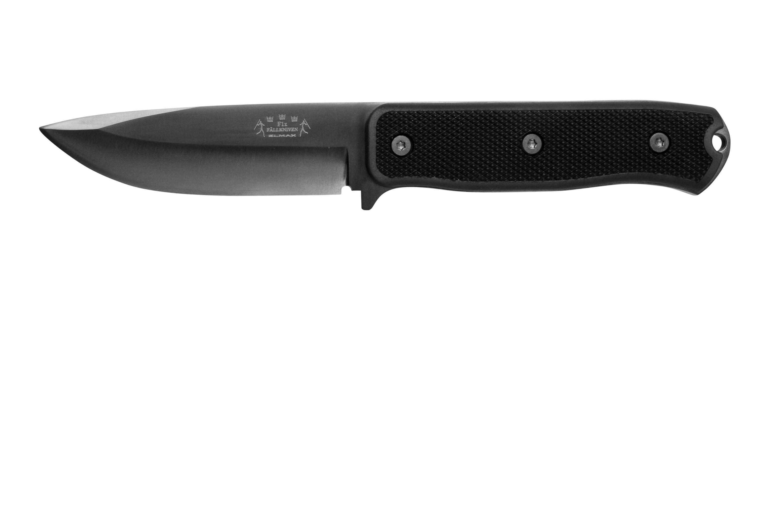 Fällkniven F1xb Elmax Pilot Knife, Black, outdoor knife