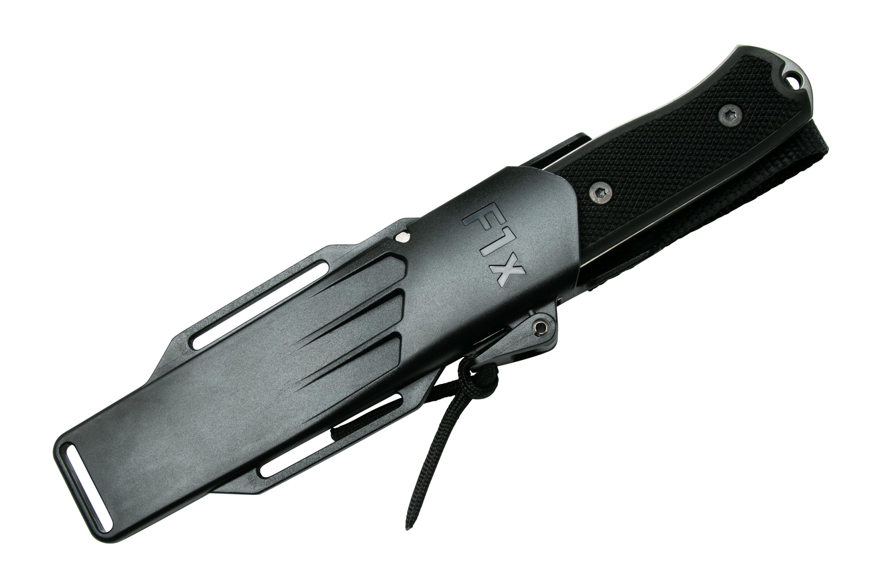 Fällkniven F1xb Elmax Pilot Knife, Black, outdoor knife