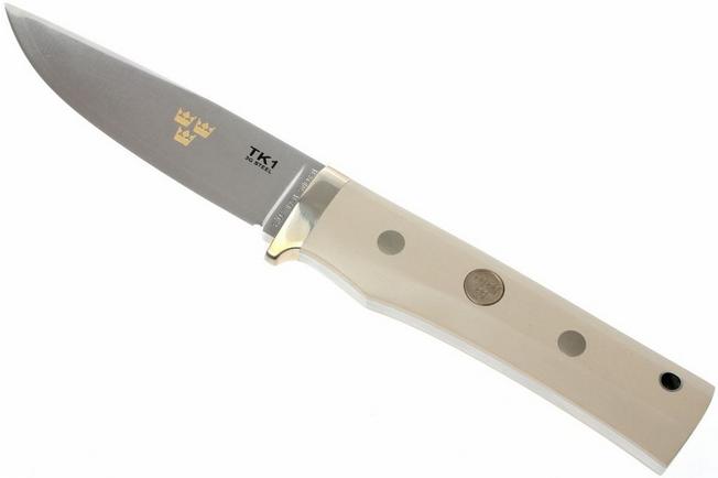 Image for Fallkniven TK1 Tre Kronor, Ivory Micarta, leather sheath