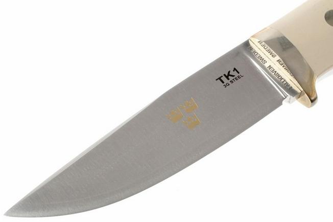 Image for Fallkniven TK1 Tre Kronor, Ivory Micarta, leather sheath
