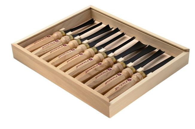 Afbeelding voor Flexcut Deluxe Mallet Tool Set 10-Piece MC100, beeldhouwgutsenset, 10-delig