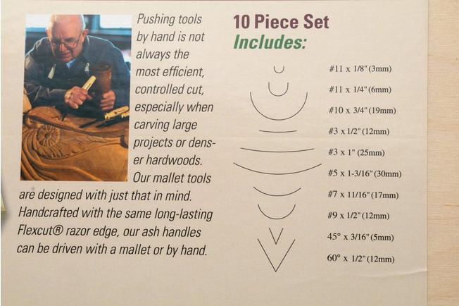 Afbeelding voor Flexcut Deluxe Mallet Tool Set 10-Piece MC100, beeldhouwgutsenset, 10-delig