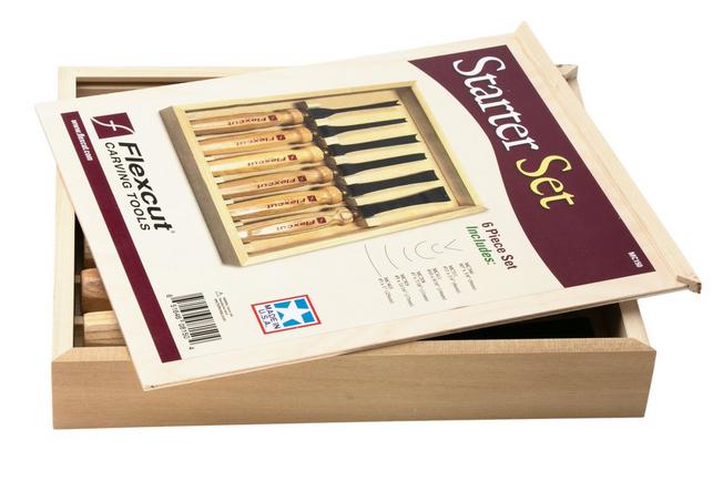 Afbeelding voor Flexcut Mallet Tool Starter Set 6-Piece MC150, beeldhouwgutsenset, 6-delig