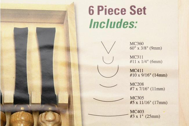 Afbeelding voor Flexcut Mallet Tool Starter Set 6-Piece MC150, beeldhouwgutsenset, 6-delig