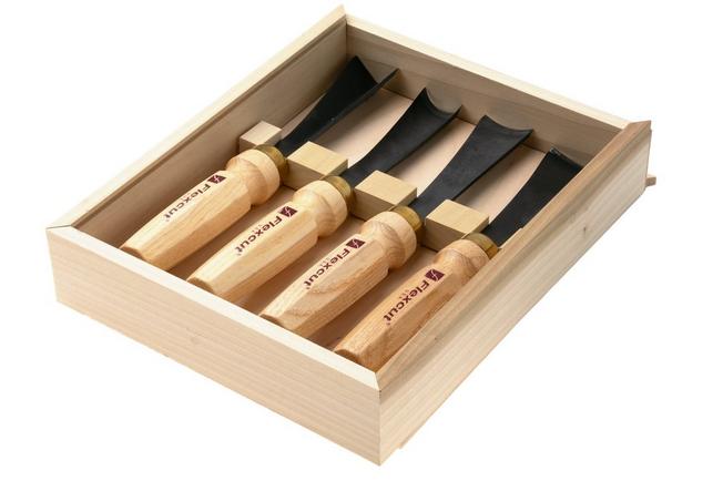 Afbeelding voor Flexcut Mallet Sculptor Set 4-Piece MC175, beeldhouwgutsenset, 4-delig