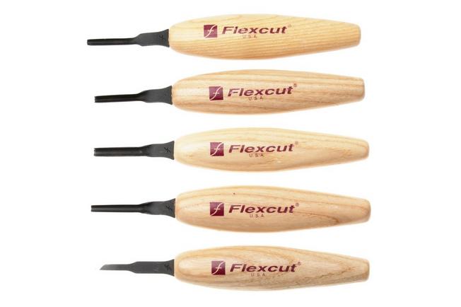 Afbeelding voor Flexcut Mixed Profile Micro Tool Set 3 mm MT930, microgutsenset, 5-delig