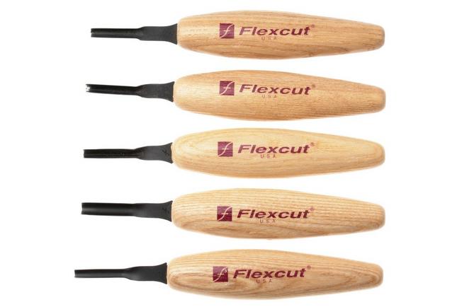 Afbeelding voor Flexcut Mixed Profile Micro Tool Set 4 mm MT940, microgutsenset, 5-delig
