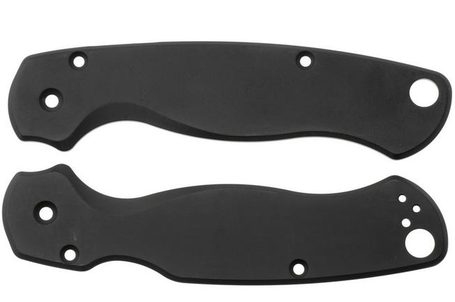 Afbeelding voor Flytanium Spyderco Paramilitary 2 Classic Scales FLY0030BK Black Titanium, handgreepschalen