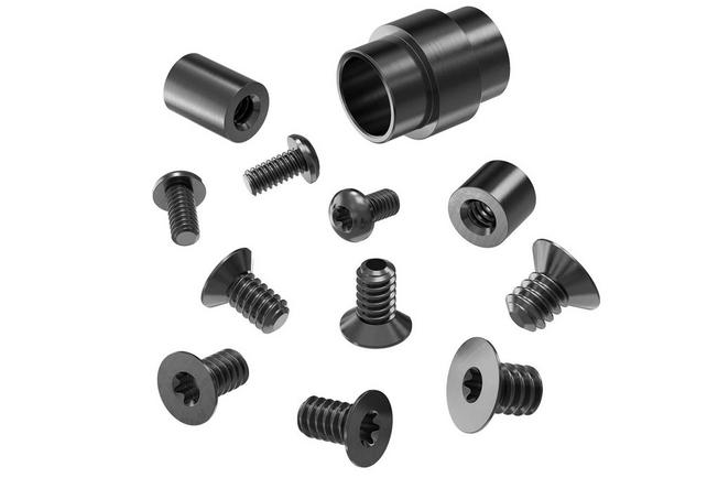 Afbeelding voor Flytanium Spyderco Paramilitary 2 Hardware Kit FLY0601BK Black Titanium, hardware set